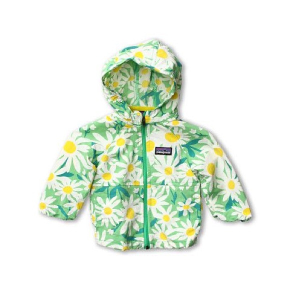 Patagonia Green Floral Kids Jacket
